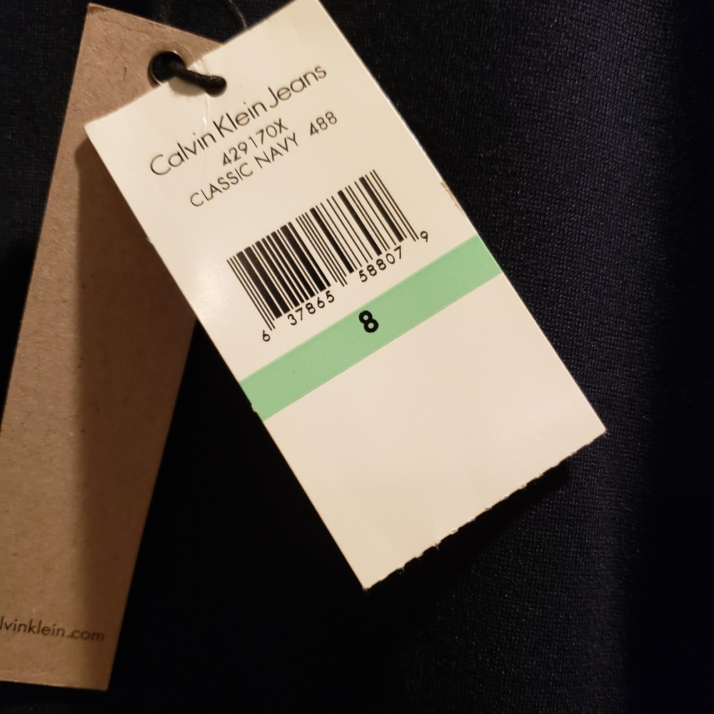 Calvin Klein Stretch Jeans Classic Navy Women's Size 8 (New) - Picture 3 of 6